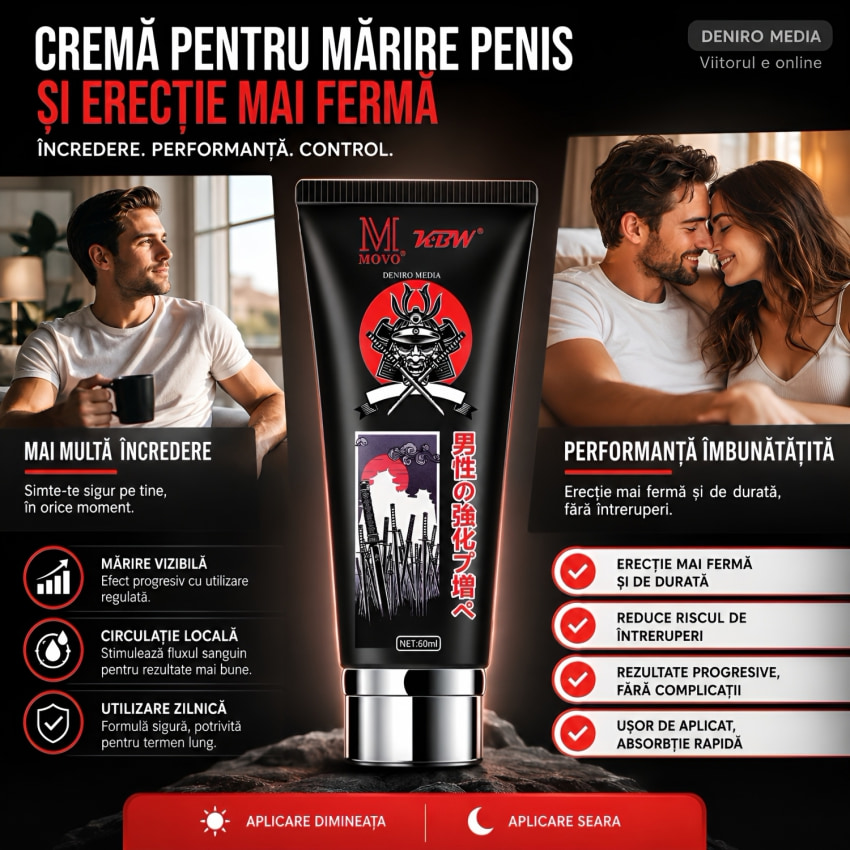 Cremă Mărire Penis Movo Japan Samurai 60ml