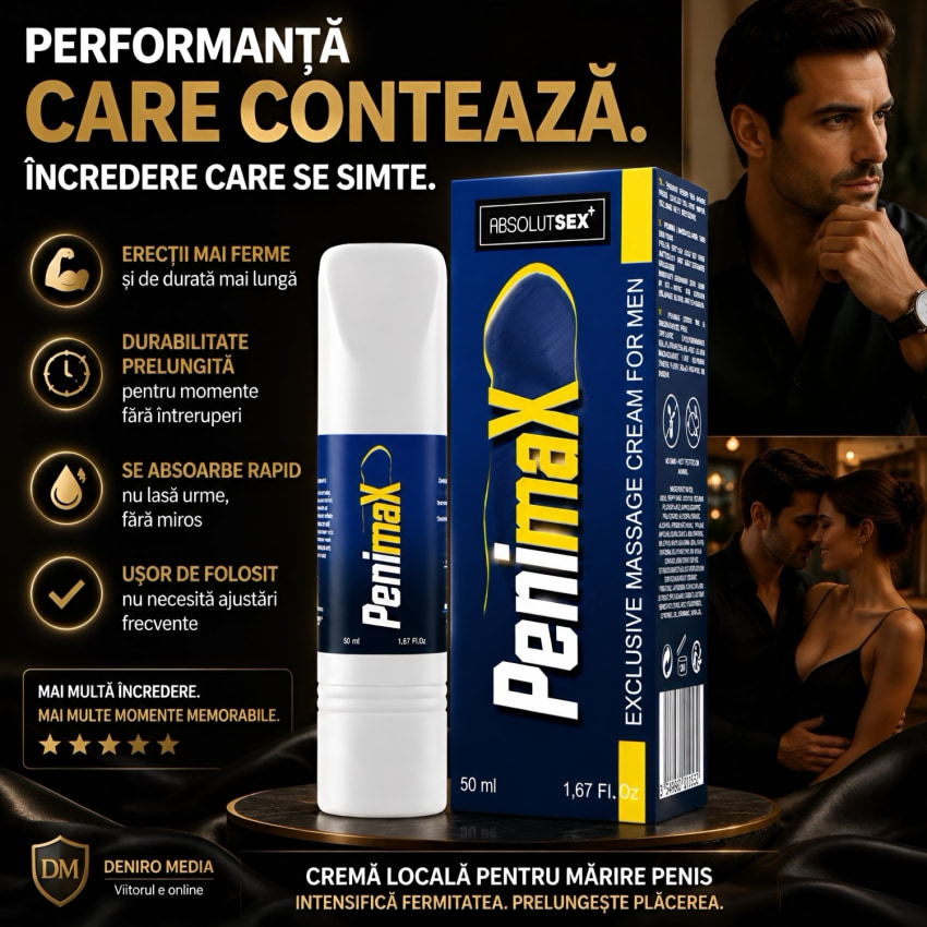 Cremă Mărire Penis Penimax cu Ginkgo Biloba 50ml