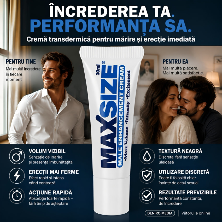 Cremă Pentru Mărirea Penisului MaxSize 10ml