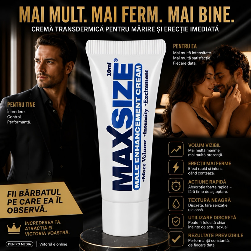 Cremă Pentru Mărirea Penisului MaxSize 10ml