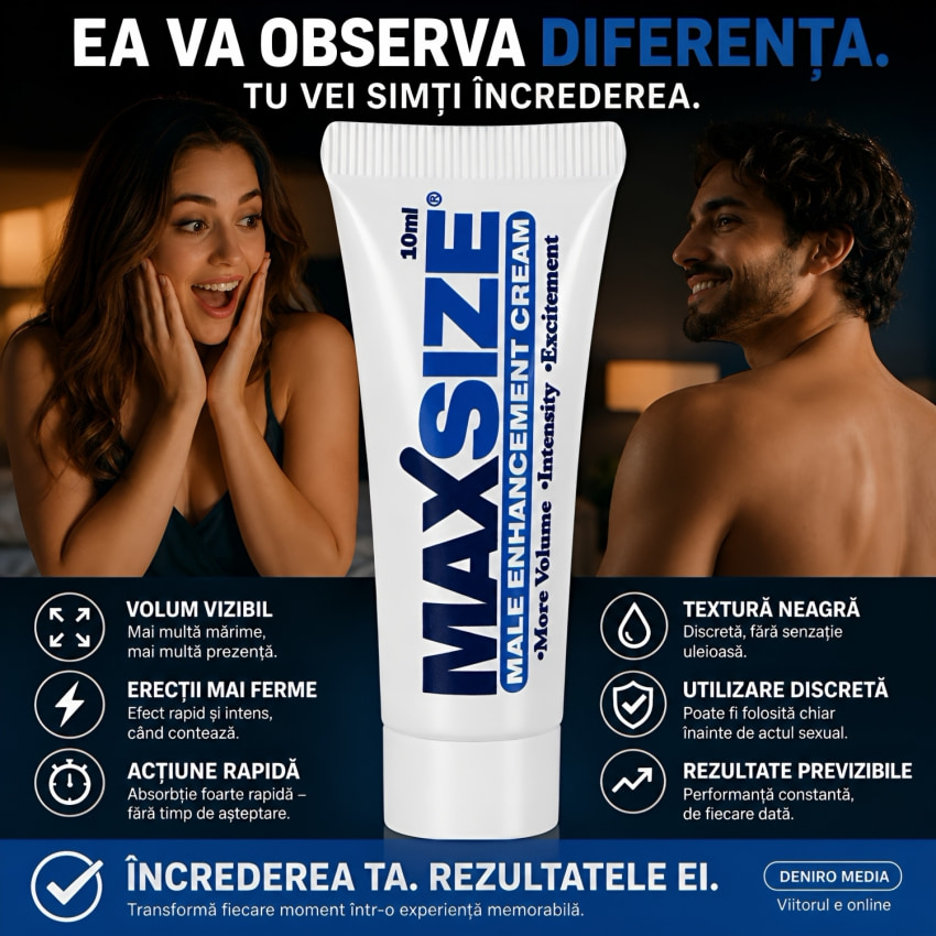 Cremă Pentru Mărirea Penisului MaxSize 10ml