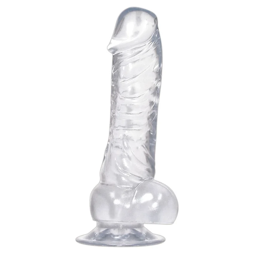 Crystal Clear Dong Suction Cup 18cm Transparent