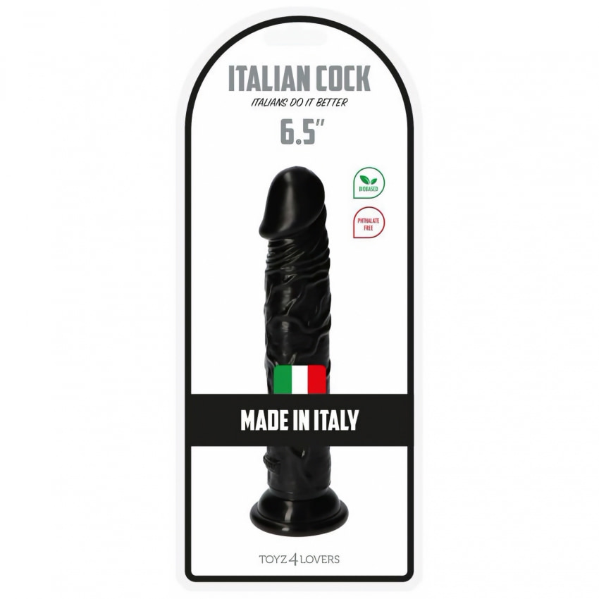 Dildo Italian Penis 18.5cm Negru