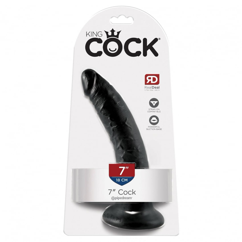Dildo King Penis 17.8cm Negru