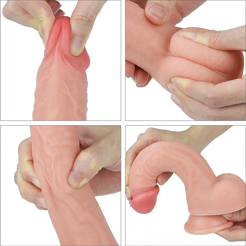 Dildo Realistic 20cm Dual-Layered