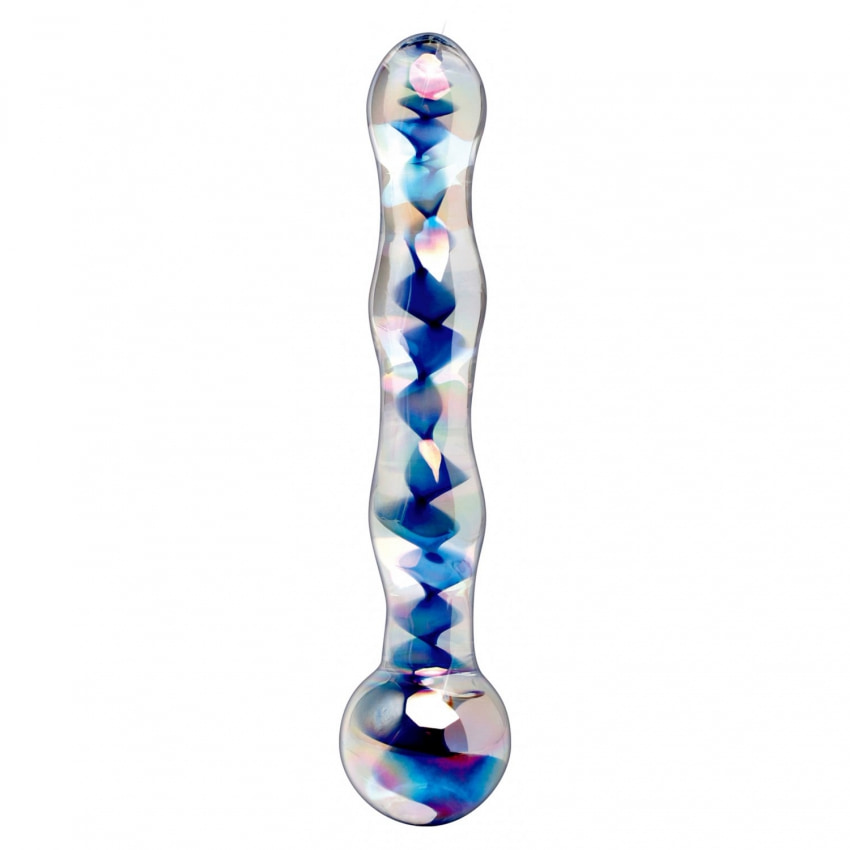 Dildo Sticlă Icicles No 8 Transparent 17.8cm