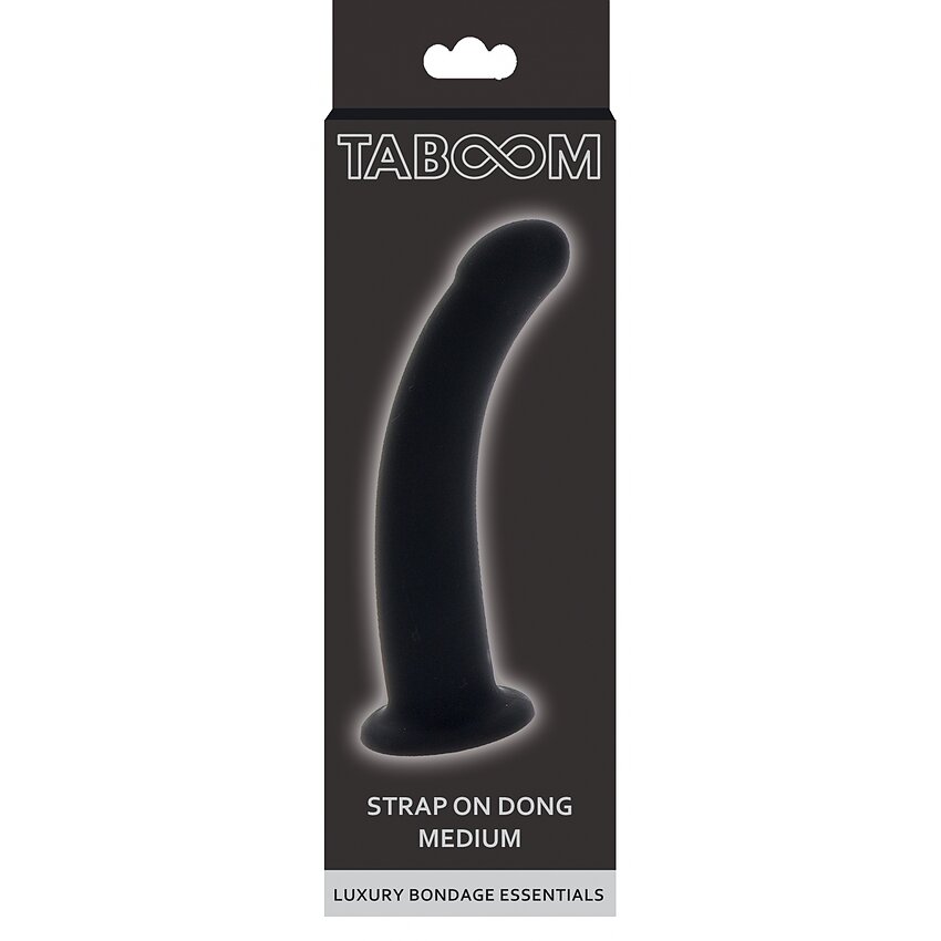 Dildo Strap-On Dong Medium 14cm Negru