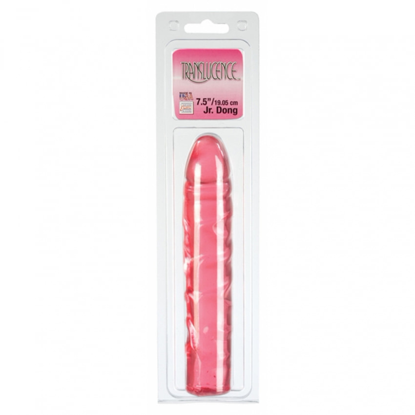 Dildo Translucence Jr Dong 19cm Roșu