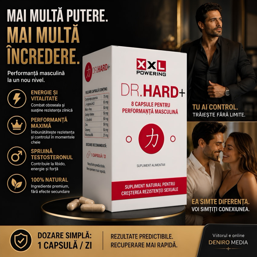 Dr. Hard+ Pills 8 Capsule 600 mg Pentru Rezistență În Pat