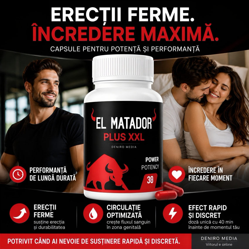 Pastile Potență El Matador Plus XXL 30 buc