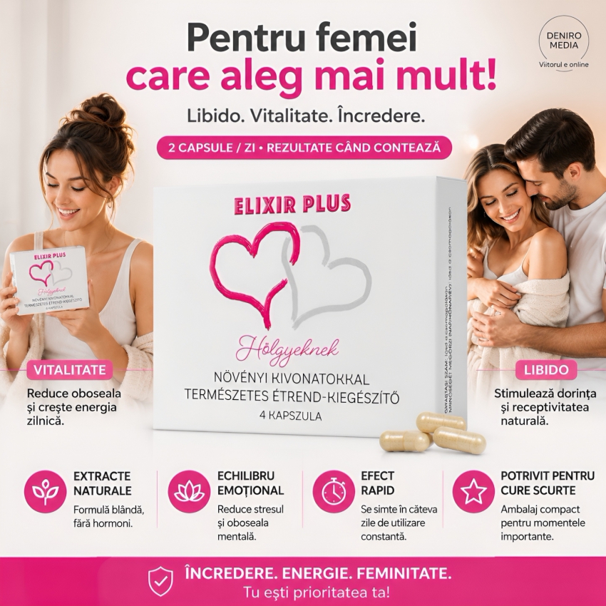 Elixir Plus Prietene 4 Capsule Boost Natural Pentru Libidou