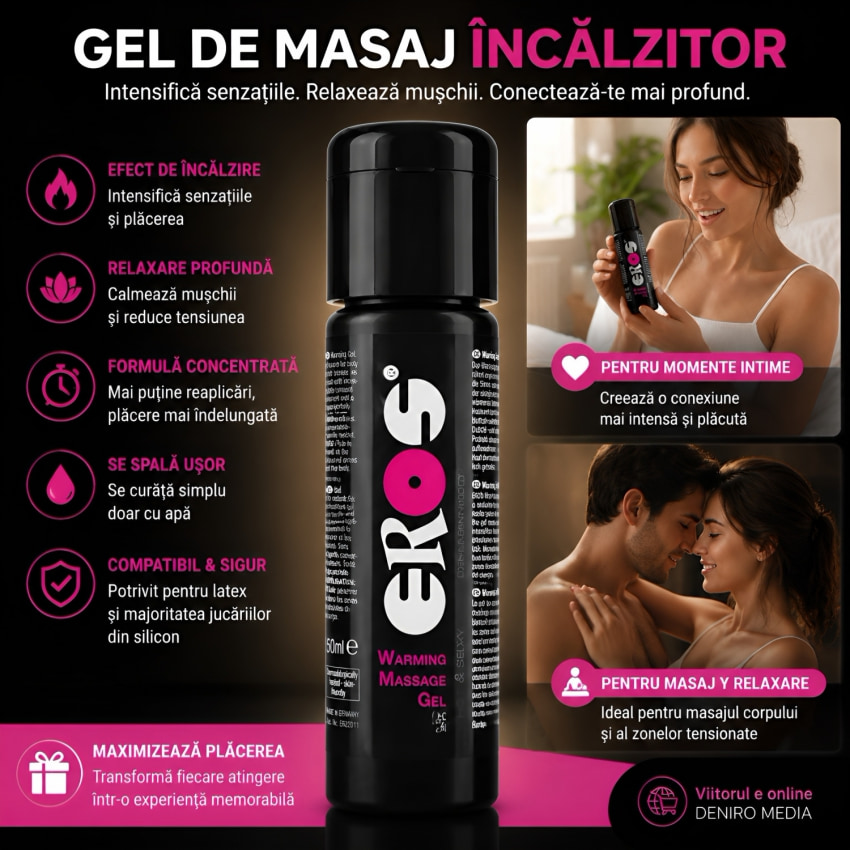 Eros Gel Masaj Încălzitor 100 ml — Consecință Cald
