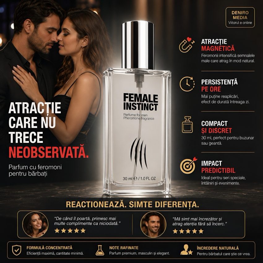 Female Instinct cu Feromoni Pentru Bărbați 30 ml Seducție