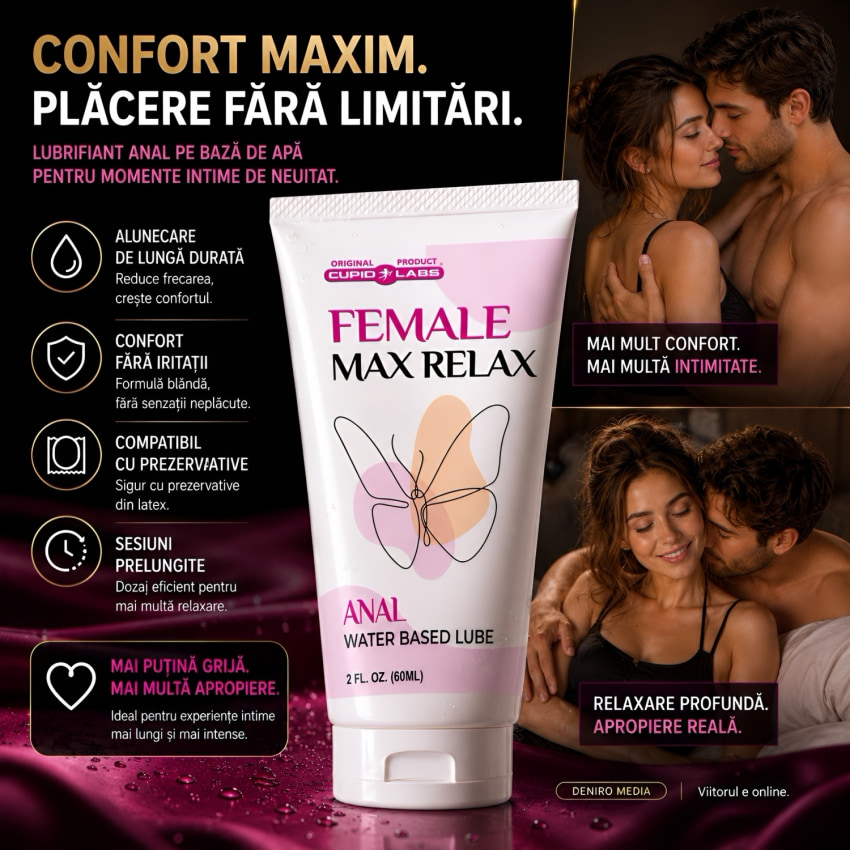 Female Max Relax Water Based Anal Lubricant 60ml