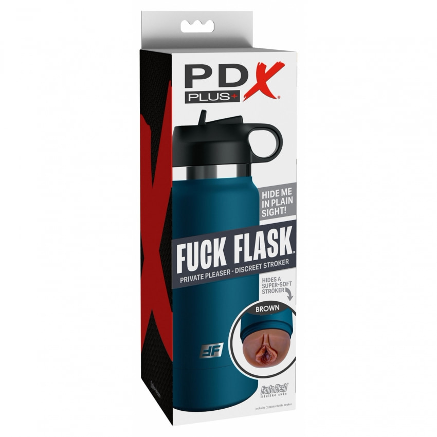 Flacon Privat PDX Plus - Masturbator Discret, Nuanță Maro
