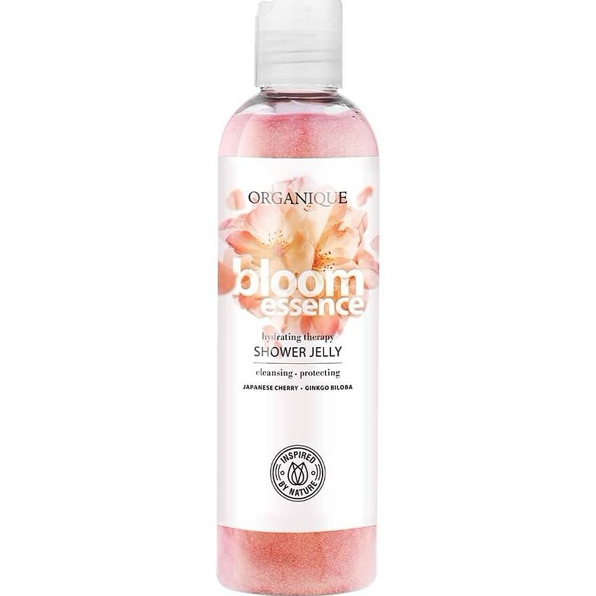 Gel duș cu floare de cireș și nufăr Organique, 250ml