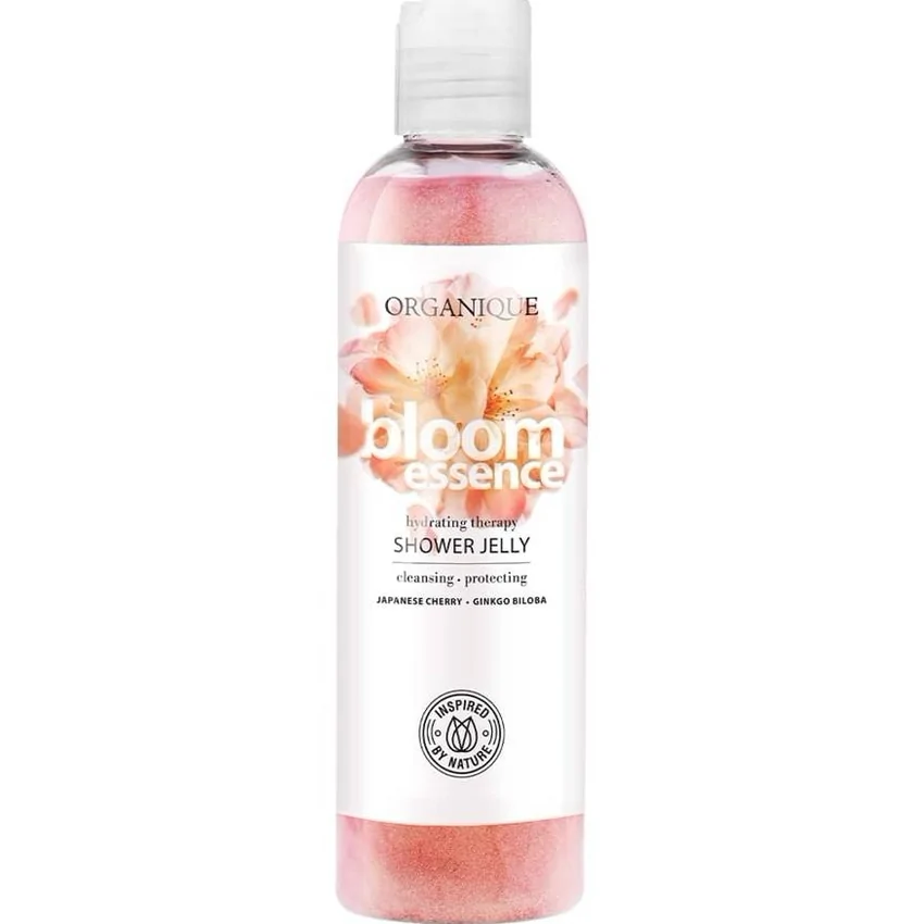 Gel duș cu floare de cireș și nufăr Organique, 250ml