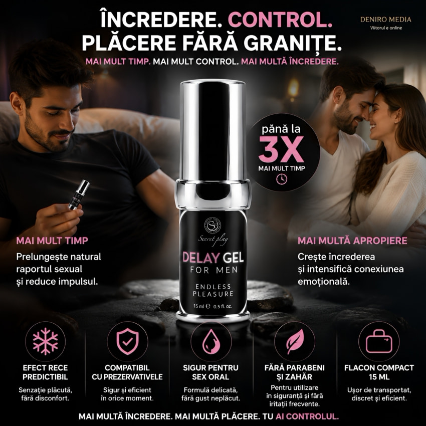 Gel Întârzierea Emiterii spermei Delay For Men 15ml