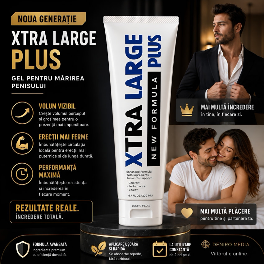 Gel Creștere Penis Xtra Large Plus 200ml
