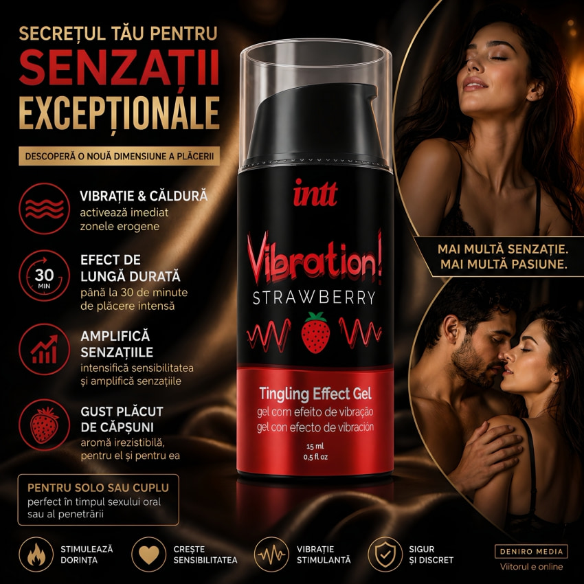 Gel Stârnire INTT Vibration Urmare de Furnicături 15ml