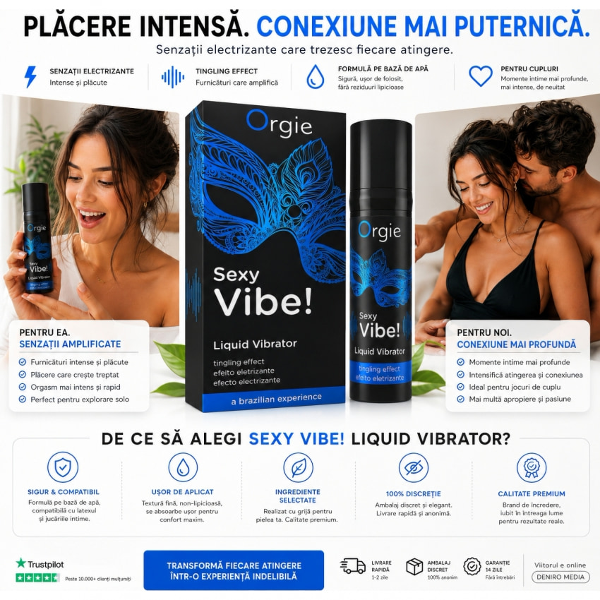 Gel Stimulant Climaxuri Puternice Liquid Vibrator 15 ml