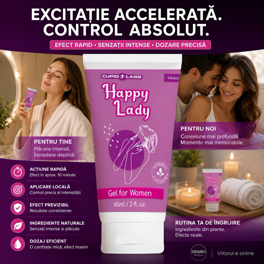 Gel Stimulator Pentru Femei Happy Lady 60ml