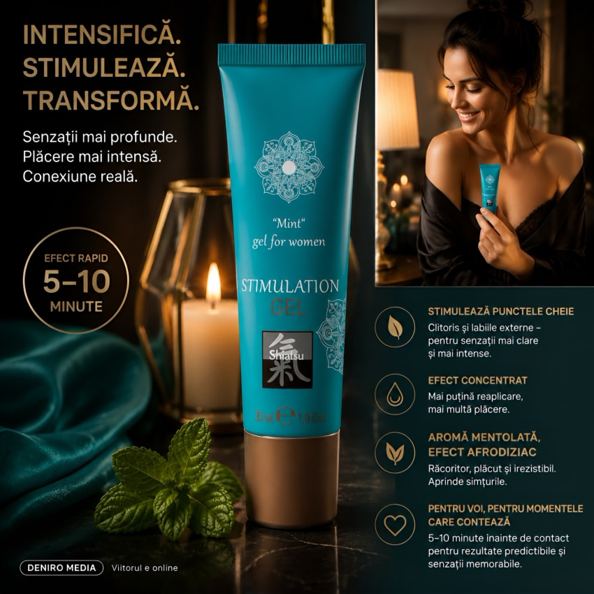 Gel Stimulator Pentru Femei Shiatsu Mint 30ml