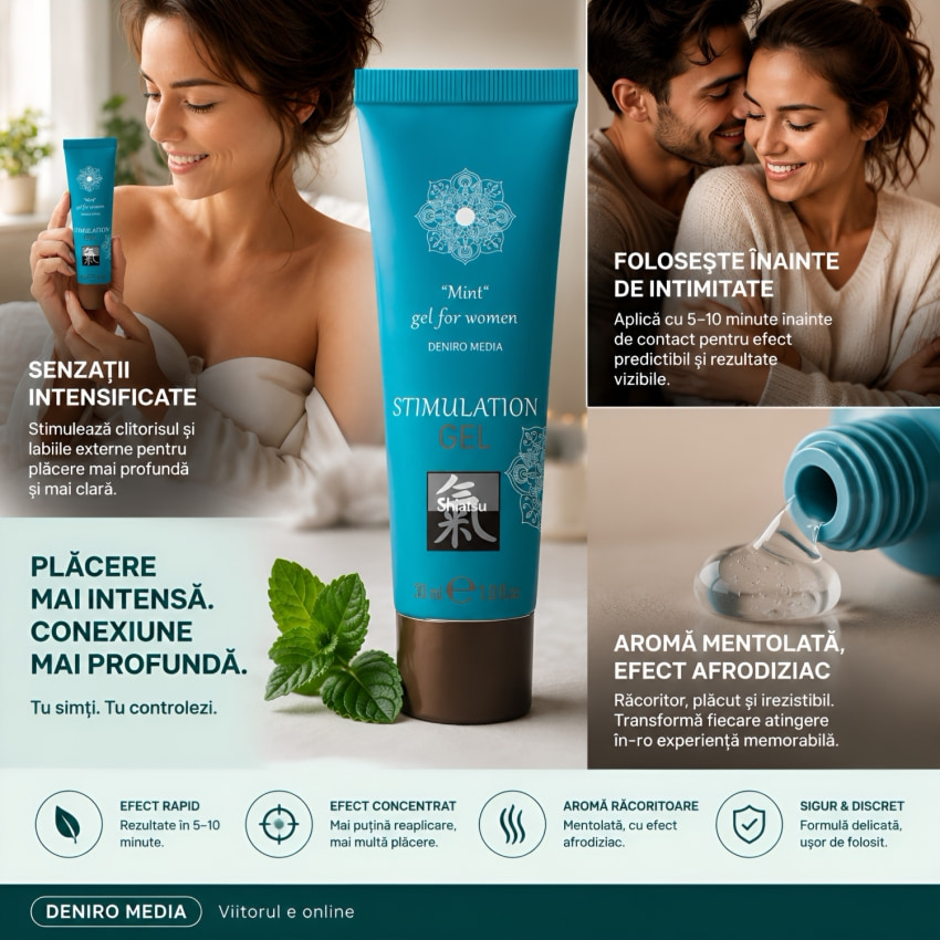 Gel Energizator Pentru Femei Shiatsu Mint 30ml