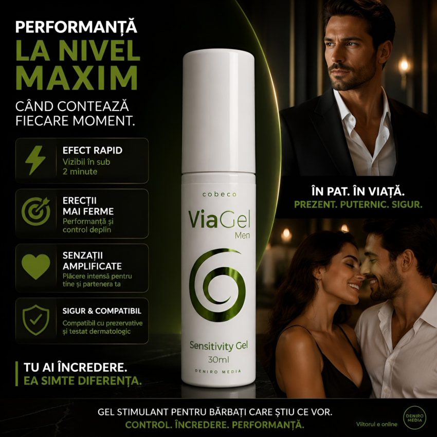Gel Stimulator ViaGel Pentru Masculi 30 ml