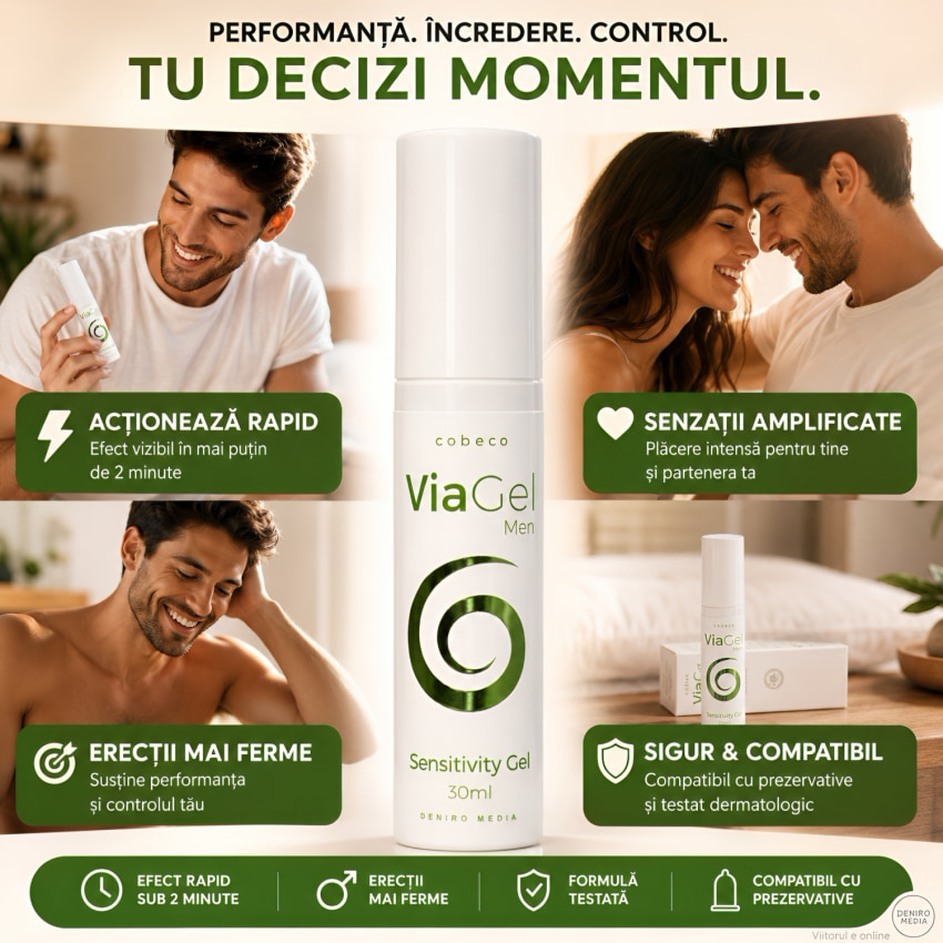 Gel Stimulator ViaGel Pentru Masculi 30 ml