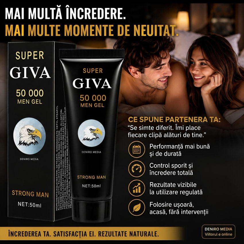 Gel Super Giva 50000 Pentru Mărirea Penisului 50ml