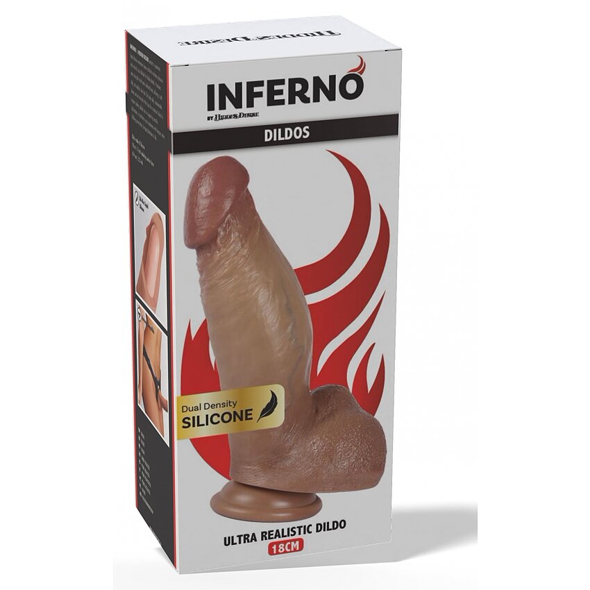 Hidden Desire Dildo Realist 18cm Ventuză Discretă