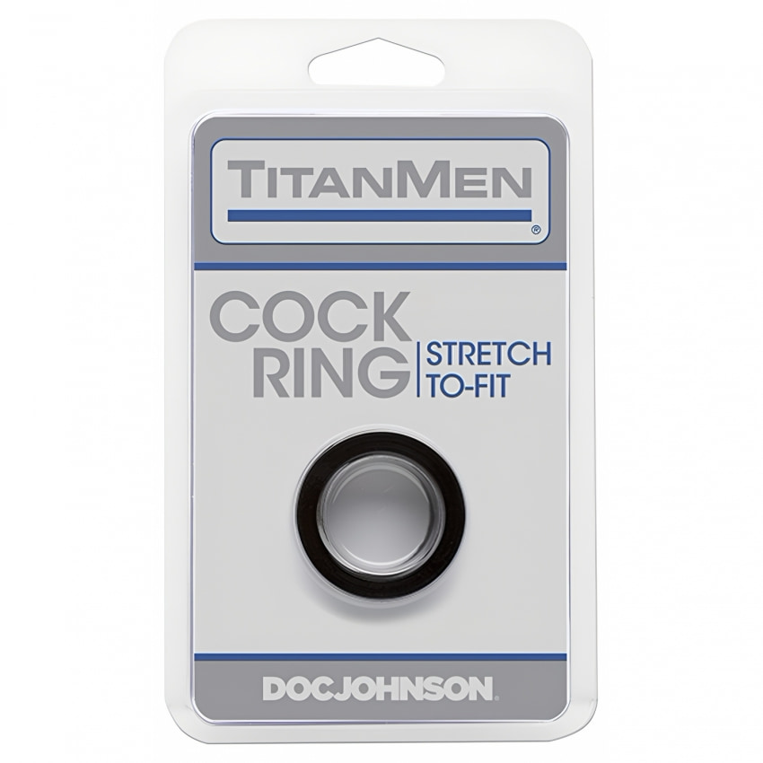 Inel Doc Johnson Titanmen Negru