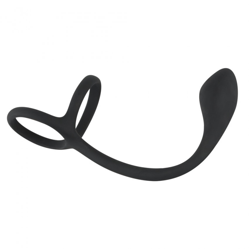 Inel Penis Black Velvets 3 În 1 Negru