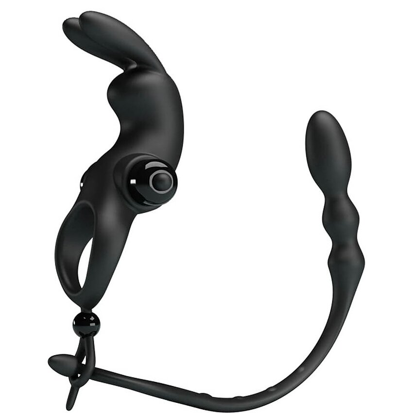 Inel Penis Pretty Love Vibration Negru
