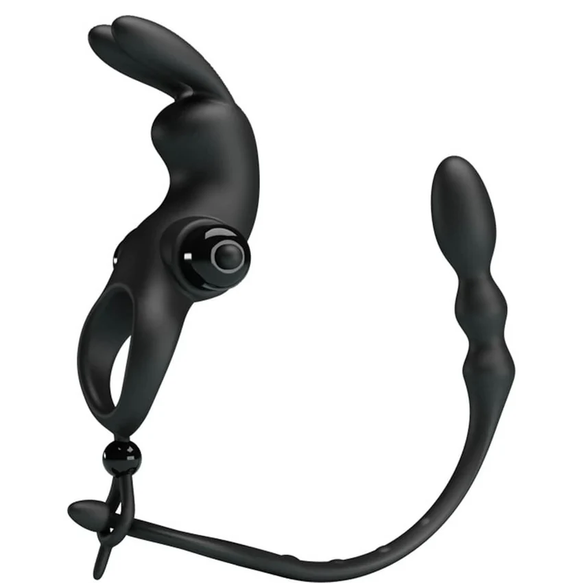 Inel Penis Pretty Love Vibration Negru