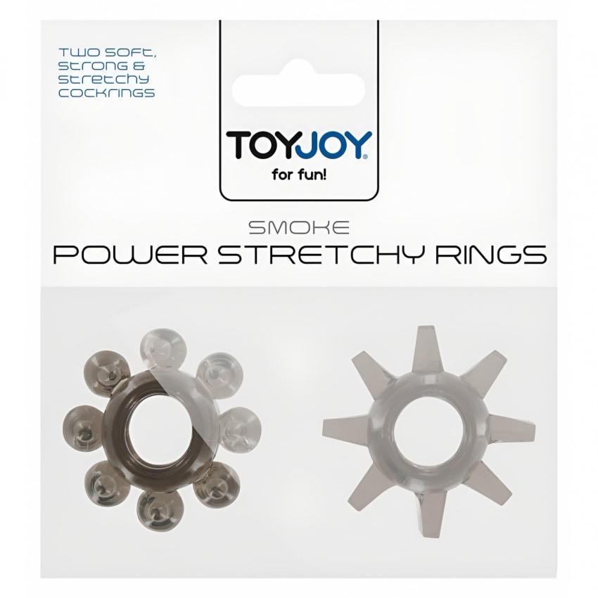 Inele Penis Power Stretchy 2buc Gri