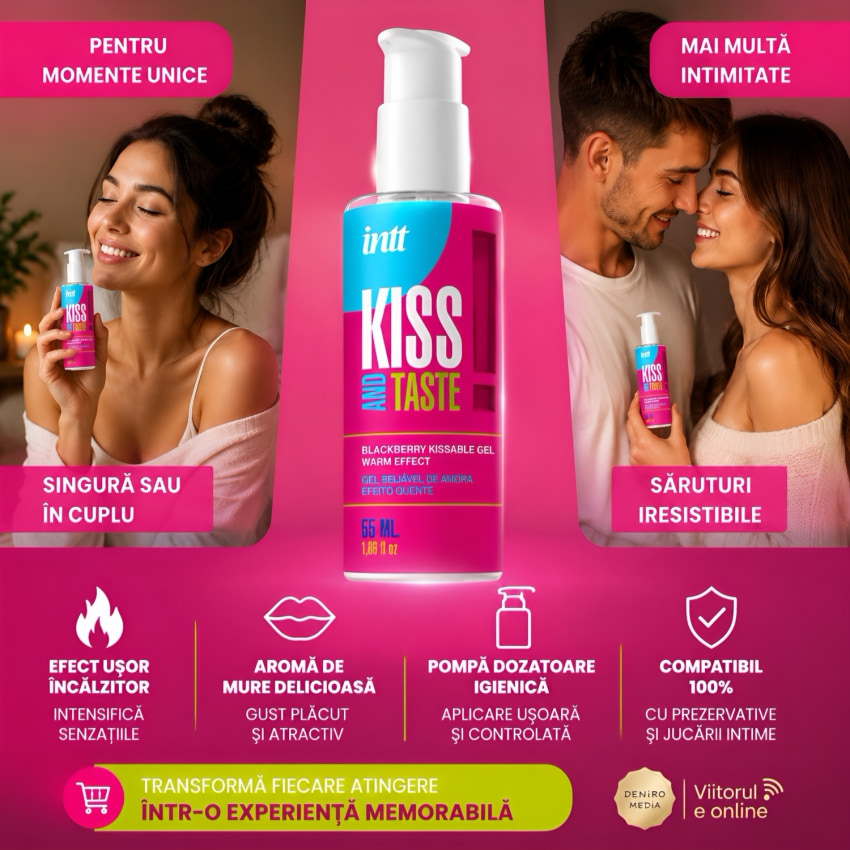 Intt Kissable Gel Mure – Efect încălzitor 55 ml