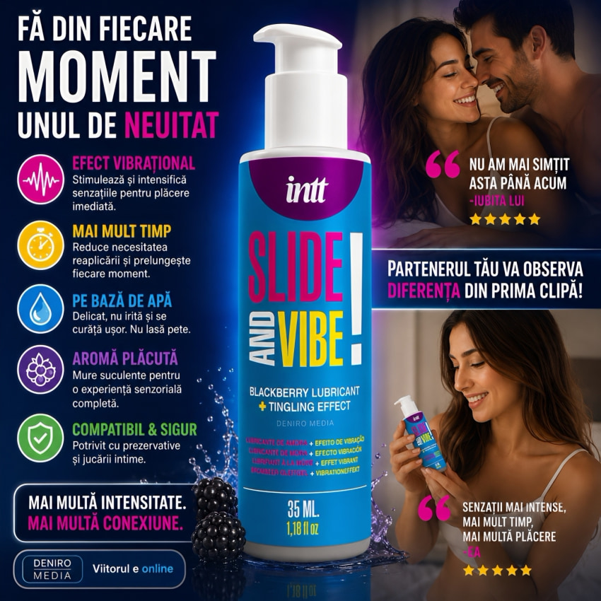Intt Slide And Vibe, Agent lubrifiere Vibrant Mure 35 ml