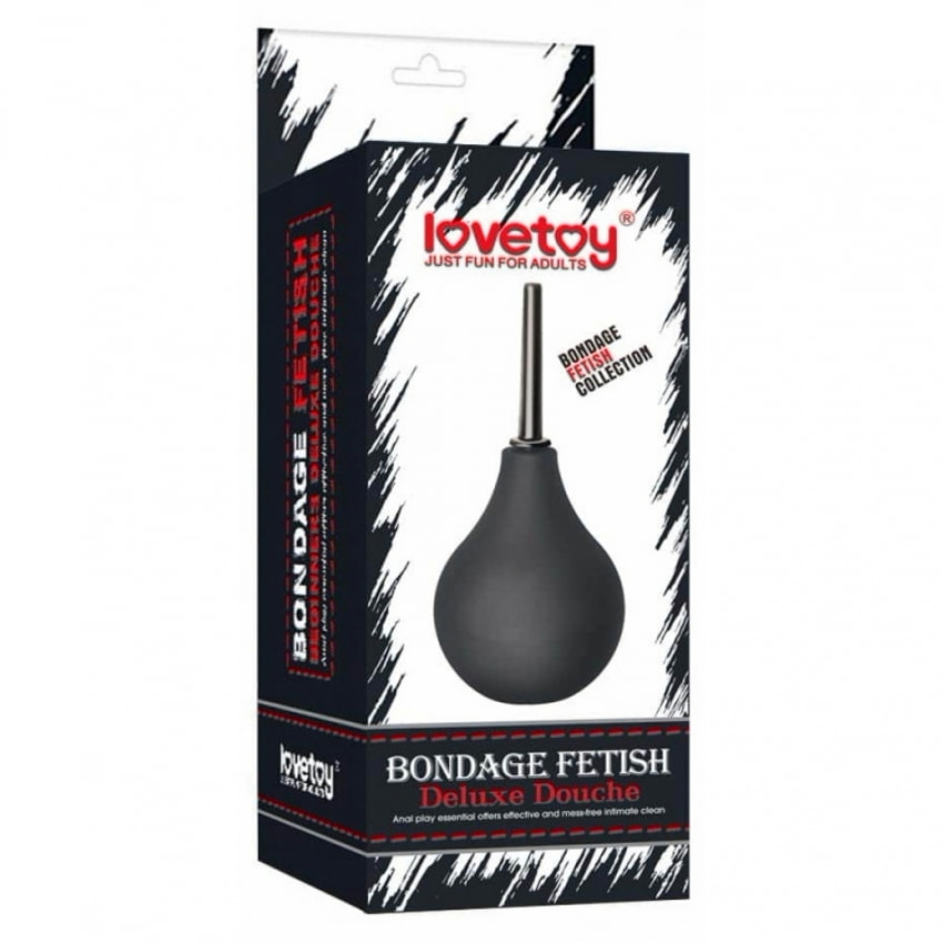 Irigator Bondage Fetiș Deluxe Negru