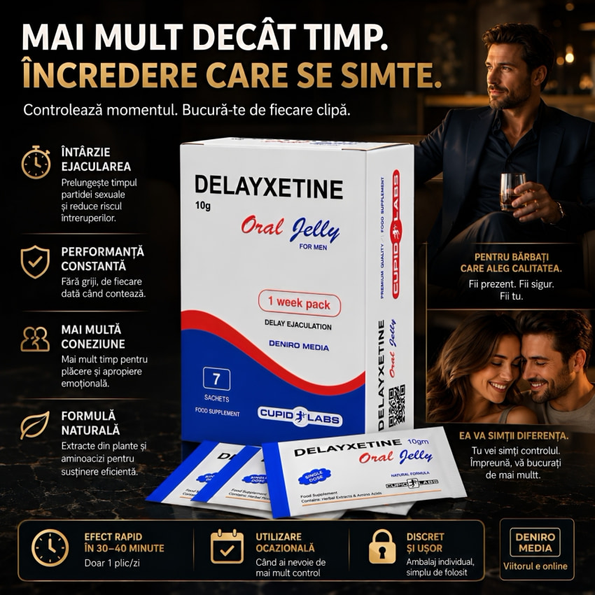 Jeleu Ejaculare Timpurie Delayxetine 7 plicuri