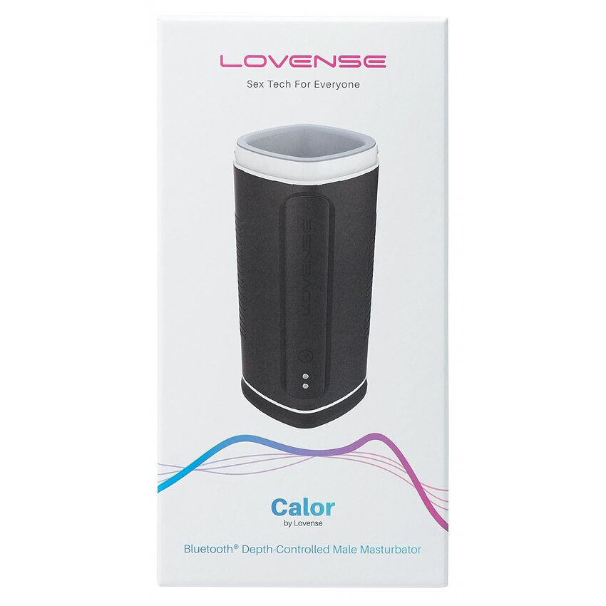 Lovense Calor Depth-Controlled Male Masturbator Alb