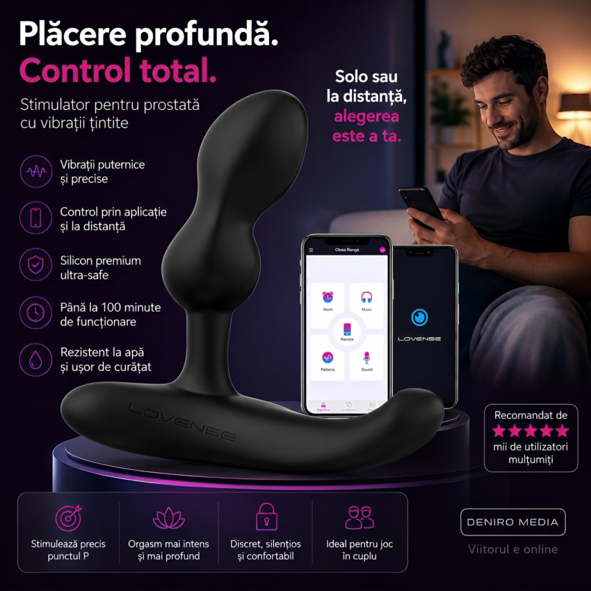 Lovense Edge 2 Prostate Massager Negru
