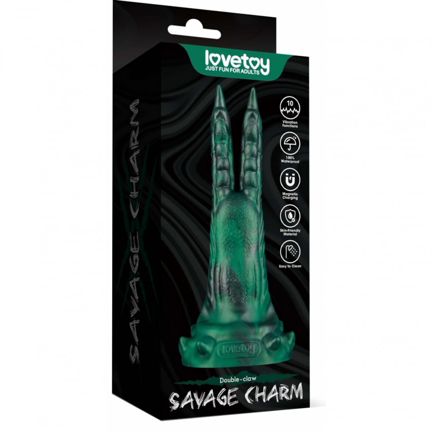 Lovetoy Savage Charm Double Claw 10 Moduri Reîncărcabil Verde