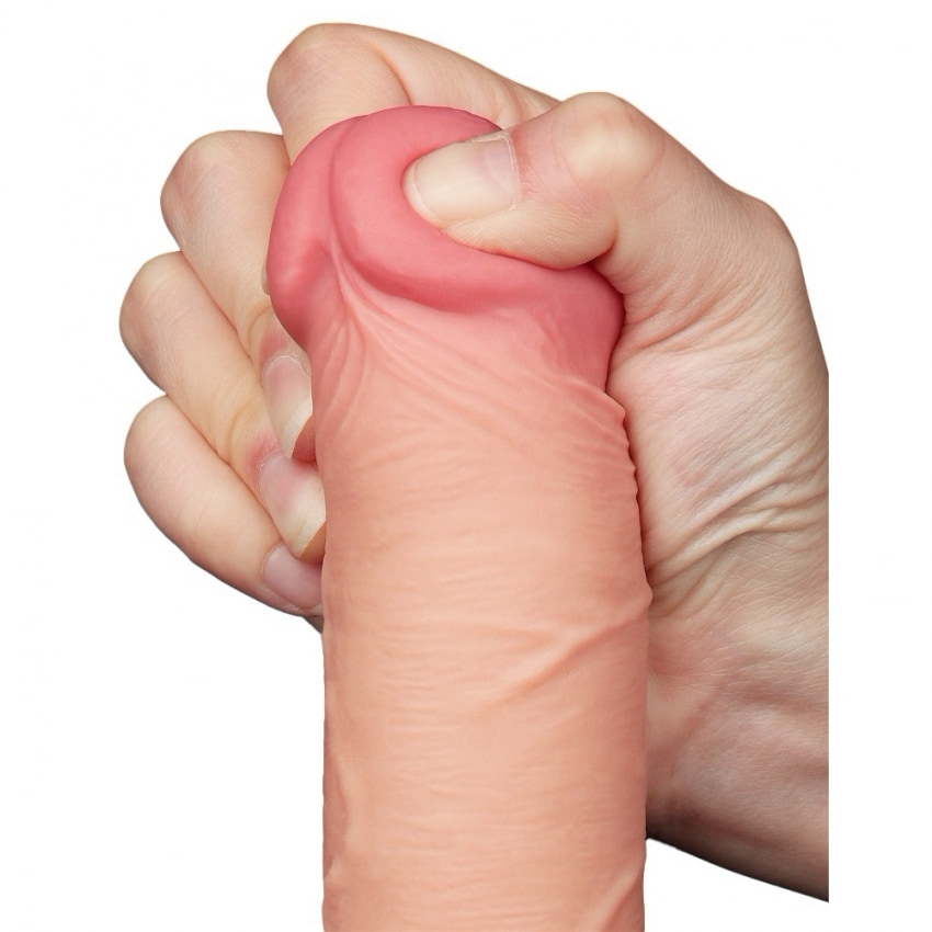 LoveToy Sliding-Skin Realist 20.8 cm Ø4 cm - Ventuză