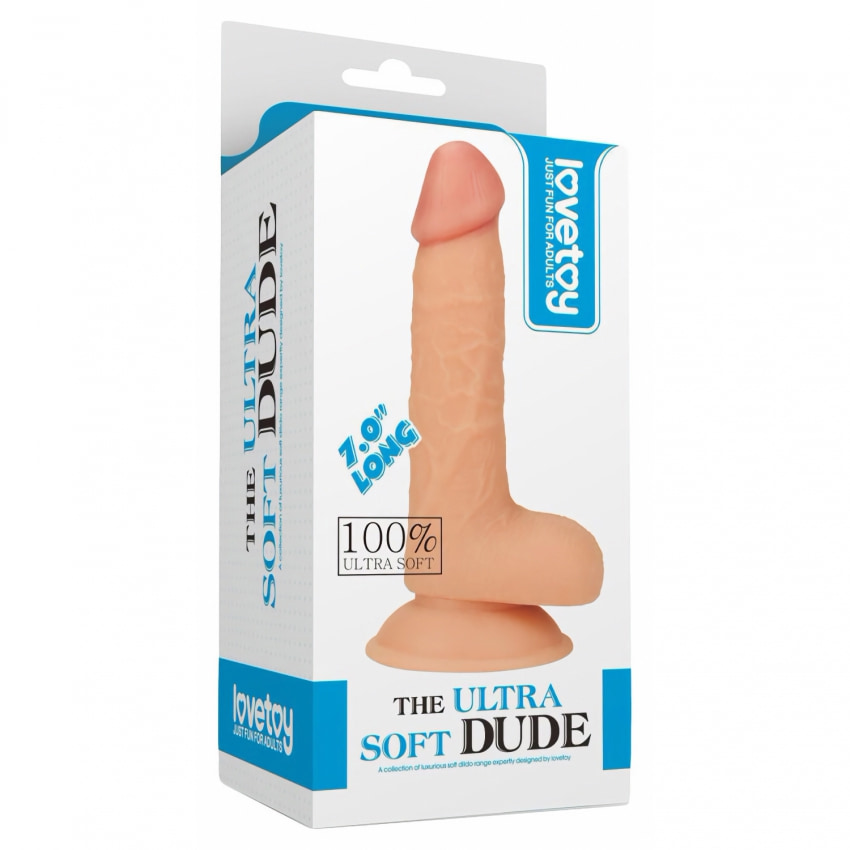 Lovetoy Ultra Soft Dude 18cm Textură Realistă