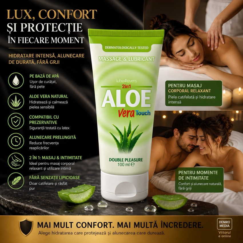 Lubrifiant 2 În 1 Aloe Vera Touch 100 ml