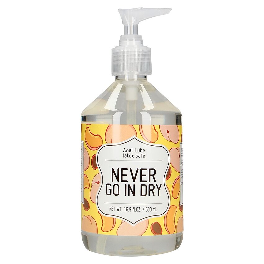 Lubrifiant Anal pe Bază de Apă Never Go In Dry 500 ml