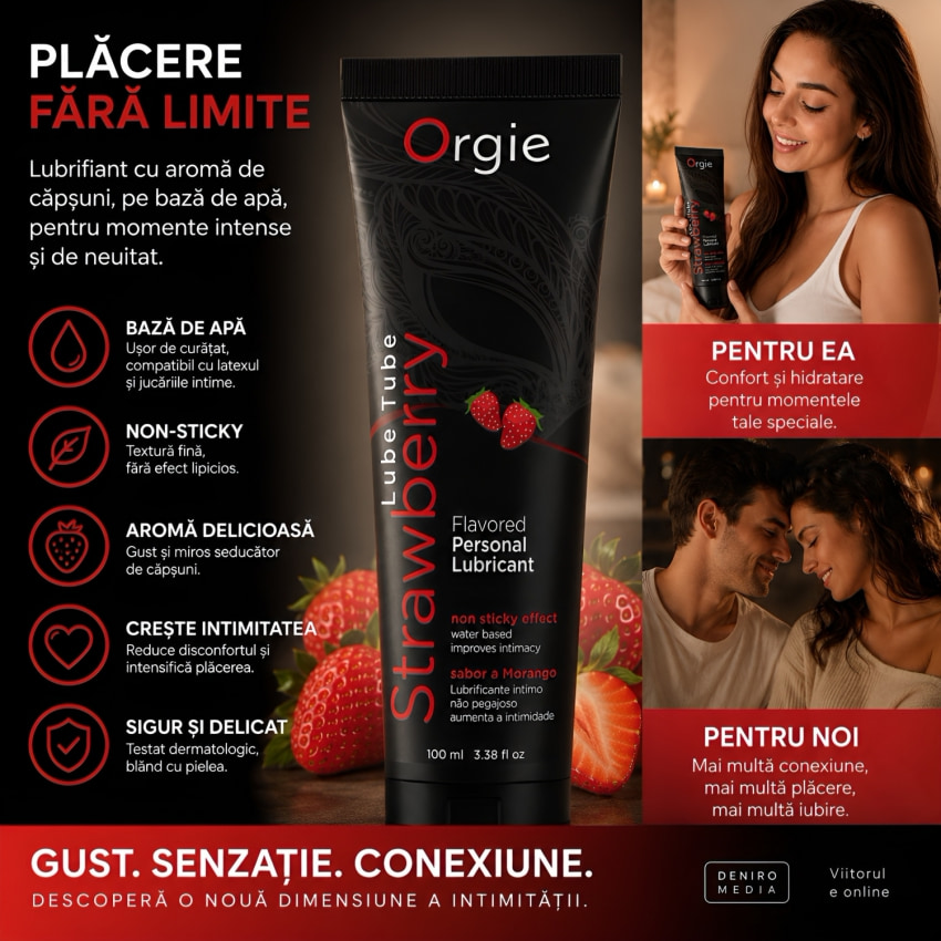 Lubrifiant Aromat Orgie Lube Tube Strawberry 100ml
