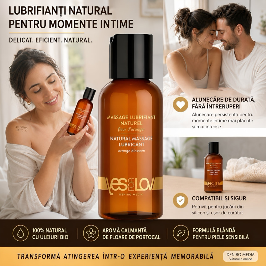 Lubrifiant De Masaj YESforLOV Organic  100ml